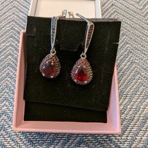Unheated Garnet earrings